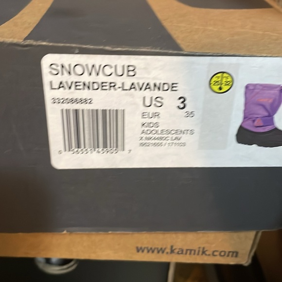 BRAND NEW youth girl kamik snowcub winter / snow boots size 4Y (-32C) - Picture 5 of 6